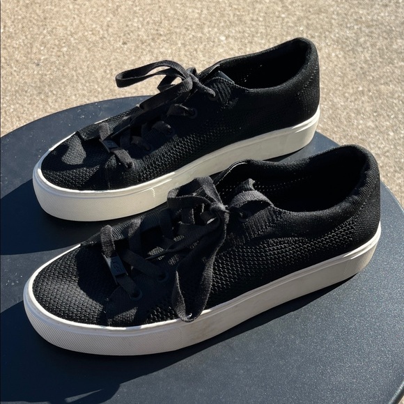 Women's Black UGG Canvas Sneakers - Picture 6 of 13